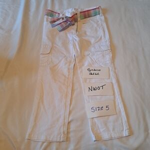Gymboree girls size 5 white outlet pants size 5 New